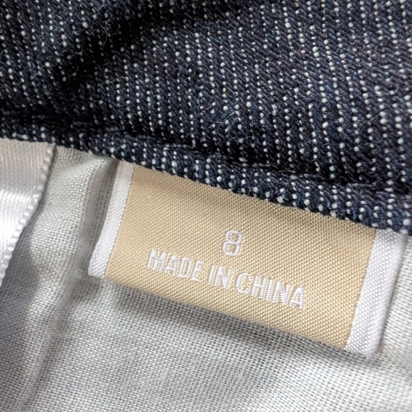 Michael Kors Dark Blue Wide Leg Jeans Sz 8 - Picture 4 of 7